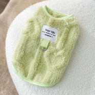 嬉皮狗（hipidog）秋冬季狗狗馬卡龍系列可牽引簡(jiǎn)約風(fēng)純色寵物馬甲絨衣貓咪保暖衣服