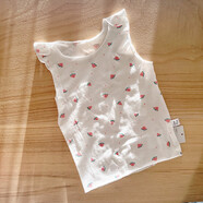 迪尼豆豆夏季薄款男女寶寶純棉衣服嬰兒護肚背心T恤嬰幼兒上衣新生兒夏裝 （背心）西瓜兒~夏季薄款~ 73 碼（3-6月內）