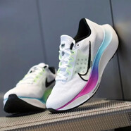 耐克（NIKE）男鞋夏季新款運動(dòng)鞋Air Zoom Rival Fly 3飛線(xiàn)緩震透氣跑步鞋 白彩虹FQ6851-101/Fly 5 41