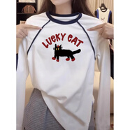 妃麗慕尚（FEILIMUSHANG）一體銀狐絨白色打底衫女保暖內搭秋冬季小個(gè)子加絨加厚長(cháng)袖t恤潮 【棉質(zhì)薄】1920-358白色 XL 建議130斤以?xún)?
                                         title=