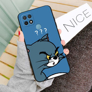 熙途 oppoa35手機殼OPPOA35鏡頭全包超薄保護套防摔磨砂硅膠軟外殼5g版潮男女款動(dòng)漫 問(wèn)號湯姆 oppoa35【掛繩+全屏鋼化膜】