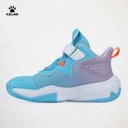卡爾美（KELME）兒童籃球鞋透氣舒適籃球訓(xùn)練高彈緩震專業(yè)比賽運動鞋 丁香紫 37