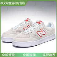 中新百倫伍茲女鞋新百倫板鞋男303韓版學(xué)生潮流滑板鞋百搭網(wǎng)紅nbvs春季旅游鞋 灰紅全皮 41 標準碼