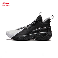 李寧（LI-NING）反伍BADFIVE籃球鞋反伍4中幫男24年夏季新款透氣運動鞋 黑色/標準白-5 39