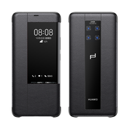 HUAWEI華為Mate20 RS保時捷手機(jī)殼甲度mate20rs限量版設(shè)計智能視窗翻蓋保護(hù)套真皮套 Mate20 RS保時捷：鏤空黑