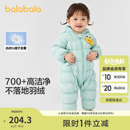 巴拉巴拉嬰兒羽絨服冬裝連體衣男童衣服女童2024冬季抱衣爬服208424120203