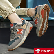 新百倫品牌運(yùn)動(dòng)鞋子男鞋鞋休閑N字580夏季透氣網(wǎng)面百搭旅游總統(tǒng)慢跑步鞋 ZS580碳灰橘 42