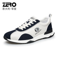 零度zero官方運動(dòng)休閑鞋新款透氣潮流百搭低幫鞋男士時(shí)尚阿甘鞋 3658白藍 39