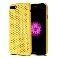 果不凡 適用蘋果6s/6plus手機(jī)殼散熱防摔軟殼iPhone6splus硅膠防摔保護(hù)套透氣防指紋款 【檸檬黃】-透氣散熱-磨砂防指紋 蘋果6/6s-4.7英寸