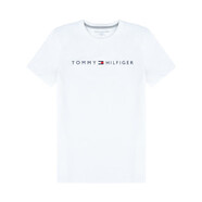 Tommy Hilfiger湯米 希爾費(fèi)格男士夏季百搭時尚字母LOGO圓領(lǐng)短袖T恤Z奢侈品潮牌 110白色 M clasic fit歐美版偏大】