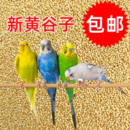 寵以沫（CHONG YIMO）【新糧】虎皮鸚鵡飼料鳥(niǎo)食玄鳳谷子牡丹糧食文鳥(niǎo)帶殼小米黃雀鳥(niǎo)糧 鸚鵡黃谷子【1.5斤裝】