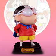 NXDL 蠟筆小新模型動(dòng)漫周邊可愛(ài)Q版公仔野原新之助車(chē)載手辦擺件禮物 Bra超人小新高約20cm