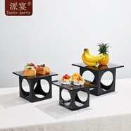 派宴（Taste party）實(shí)木自助餐水果沙拉展示盤(pán)架早餐茶歇擺臺自助火鍋酒店商用 套裝六