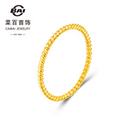 菜百首飾 菜百傳世系列 黃金戒指 足金古法小眾螺紋戒指 麻繩戒指 定價(jià) GD 黃金戒指 約1.10g 10號