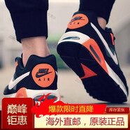 耐克（NIKE）男鞋冬季新款運動(dòng)鞋AIR MAX復古休閑鞋氣墊鞋緩震透氣跑步鞋 580518-016/AIR MAX黑橙潮款 42.5