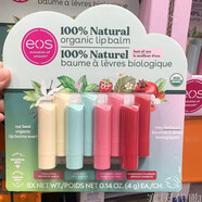EOSEN加拿大EOS潤唇膏護唇膏滋潤保濕水果味孕婦兒童可用4g一支 紅色（無(wú)貨隨機發(fā)