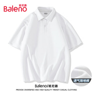 班尼路（Baleno）短袖POLO衫男夏季紐扣翻領(lǐng)簡約肌理感男士t恤青年通勤男款上衣