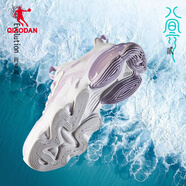 喬丹QIAODAN北冥3.0運動(dòng)鞋女鞋網(wǎng)面透氣跑步鞋氣墊減震跑鞋 【2.0】喬丹白/晨xi紫 36