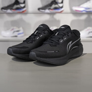 李寧（LI-NING）跑步鞋男子2023新款吾適Lite減震慢跑鞋ARST053 黑色/ARST053-1 42