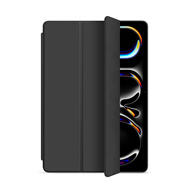 zoyu iPad Pro保護套2025新款M5適用蘋(píng)果11英寸平板電腦2024軟殼13英寸M4全包防摔2022三折式皮套 尊貴黑【送鋼化膜套餐】 2025/2024款Pro11英寸