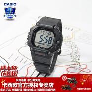卡西歐（CASIO） 男表女表卡西歐手表男女情侶表學(xué)生時尚運動表太陽能雙顯電子表 AE-1600H-1AVPF琥珀黑