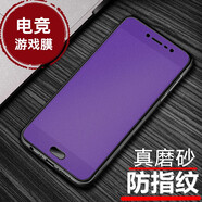 易京(YJING) 全屏鋼化膜磨砂藍(lán)光手機(jī)保護(hù)貼膜防指紋 適用于vivo y67 紫藍(lán)光全屏磨砂+碳纖維后膜