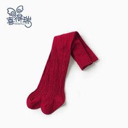 喜得瑞女童連褲襪春秋嬰兒褲襪黑白色兒童連體襪寶寶外穿打底褲打底襪 紅色 S（1-2歲）適合身高74-86cm