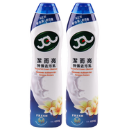 潔而亮潔而亮特強(qiáng)去污乳液多用途功能清潔劑檸檬廚房去油污強(qiáng)力去污垢 百合×2瓶