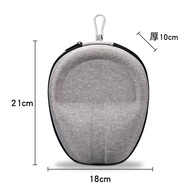 邁一壹適用JBLT770NC/T720BT/T710BT/T700BT耳機收納包頭戴式無(wú)線(xiàn)藍牙耳麥保護套殼便攜手提包加硬盒防摔 【灰色舞龍布款-黑色內襯】耳機包+登山扣