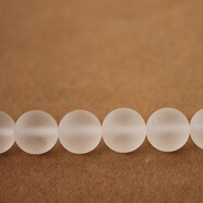 匯多緣天然巴西白水晶散珠串珠diy12mm磨砂柚子同款手鏈材料包 磨砂面6mm5顆