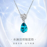 之巖（ZhiYan）銀飾項(xiàng)鏈女士輕奢時(shí)尚高級(jí)感設(shè)計(jì)水滴淚項(xiàng)鏈?zhǔn)罪椙槿斯?jié)送生日禮物 水滴淚項(xiàng)鏈 【精美禮盒】