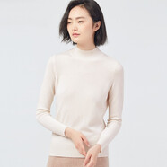 雪蓮秋冬新款半高領(lǐng)女套頭羊絨衫打底衫針織毛衣羊絨衫女 R701 100