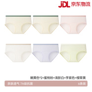 大嘴猴（PAUL FRANK）女士?jì)妊澟?026新款純棉女生全棉無(wú)痕女式少女三角短褲 嫩黃色+嫩黃色+蜜桃粉+清新白+芋 M