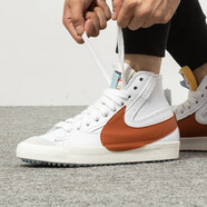 耐克（NIKE） 男鞋高幫板鞋 2022冬季新款運動(dòng)鞋開(kāi)拓者復古舒適輕便透氣休閑鞋 DD3111-101/皮面/白色棕勾 42