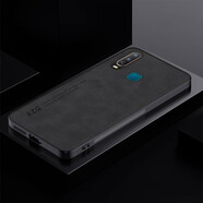 Espanson VIVO Y3手機殼U3X保護套y3s膚感羊巴皮商務(wù)磨砂5G男士軟硅膠全包防摔外殼 【羊巴皮】石墨黑 vivo Y3/Y3S/U3X通用
