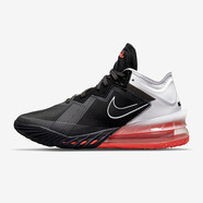 耐克（NIKE）Nike LeBron 18 Low 勒布朗 詹姆斯18代男士低幫運動籃球鞋緩震耐 黑白橙 CV7562-002 45碼/US11