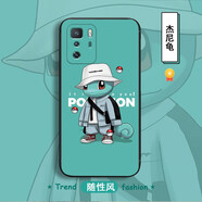 機旺馬鏡頭全包紅米note10pro5G手機殼保護套磨砂硅膠全包邊防摔潮男女網(wǎng)紅新款個(gè)性超薄卡通軟殼 杰尼龜 紅米note10pro【加掛繩】