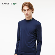 LACOSTE法國鱷魚(yú)男裝休閑百搭舒適純色簡(jiǎn)約長(cháng)袖T恤|TH2744 166/藏青色 M