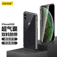 ESCASE 蘋(píng)果X/XS手機(jī)殼iPhoneX/XS保護(hù)套超薄透明全包圍防摔硬殼網(wǎng)紅簡(jiǎn)約德國(guó)拜耳抗黃變 男女款