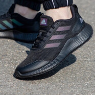 Adidas阿迪達(dá)斯男鞋夏季新款運(yùn)動(dòng)鞋alphabounce阿爾法透氣休閑鞋跑步鞋 IF0585/黑色/織物鞋面 42.5