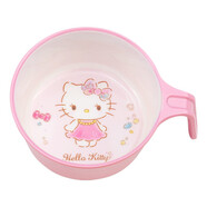 五和（WUHE）輔食碗兒童餐具寶寶吃飯碗卡通帶手柄嬰幼兒碗耐樹(shù)脂食品級防燙 凱蒂貓單柄碗400ML