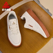 匹克（PEAK）板鞋男秋冬新款男鞋低幫女鞋潮流休閑鞋子男士滑板鞋情侶運動(dòng)鞋女 【男款】米白/栗子棕 43