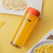 希諾（heenoor）塑料杯防摔耐摔戶(hù)外運動(dòng)小容量男女士便攜水杯子學(xué)生隨手杯PC杯 橙色 330ml