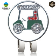 GOLF高爾夫球帽夾 帶磁鐵Golf Mark全新球位標(biāo)配件球迷用品夾子馬克 新白色 球車