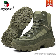 西域駱駝春秋軍迷沙色作訓(xùn)戰(zhàn)術(shù)靴男秋季野外軍作戰(zhàn)沙漠徒步登山機(jī)車(chē)高幫鞋 B21軍綠單鞋-駱駝官方品牌官網(wǎng)旗 40