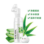 韓嬋蘆薈潔面泡沫按摩潔面乳洗面奶補(bǔ)水保濕溫和不刺激控油凈痘 泡沫潔面乳