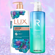 飄柔（Rejoice）奢享香氛洗發(fā)露 地中海微風(fēng) 凈油順爽 鈴蘭與鼠尾草香 洗發(fā)水550g+恣情芙蓉沐浴露1千克