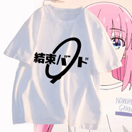 結(jié)盟者孤獨搖滾T恤衫二次元衣服夏季學(xué)生動漫卡通周邊cos服寬松短袖男女 1 常規(guī) XL