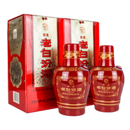 汾酒喜酒 山西杏花村老白汾酒醇柔 42度 475mL 2瓶