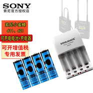 索尼（SONY） UWP-D21/D11/D12 小蜜蜂領(lǐng)夾式無(wú)線(xiàn)麥克風(fēng) 一拖一/一拖二 專(zhuān)用配件 數魅2850mAhx4五號充電電池+充電器套裝